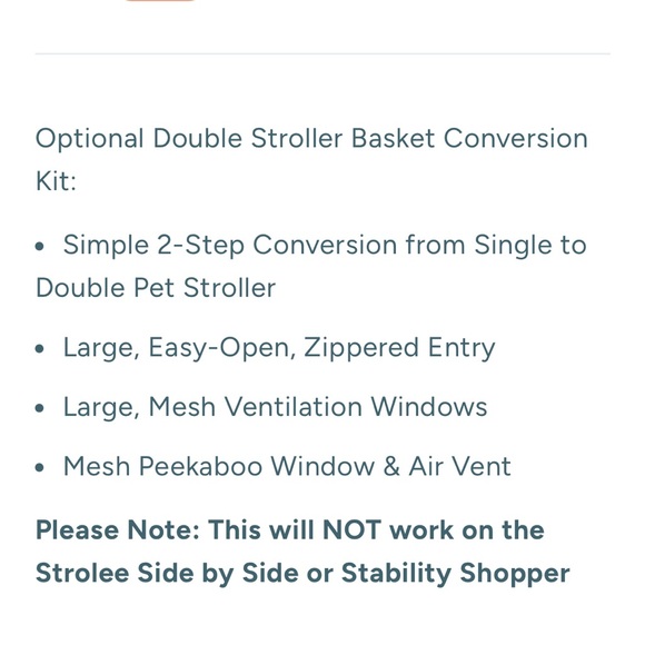 Strolee Accessory -lower pet carrier - Picture 5 of 7